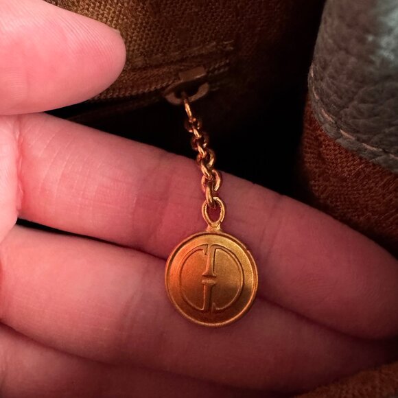 Vintage Gucci 2-Way Top Handle Crossbody Bag in Light Teal Suede - Picture 12 of 16